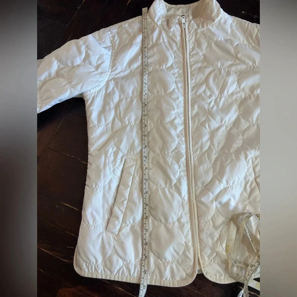 Gap White Lightweight Puffy Puffer Jacket Size Small - Picture 15 of 16